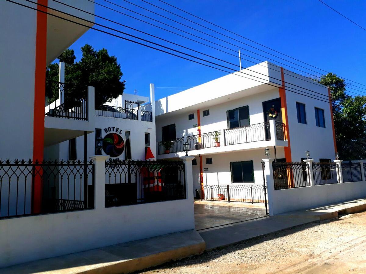 Hotel San Joaquin Bacalar Bagian luar foto